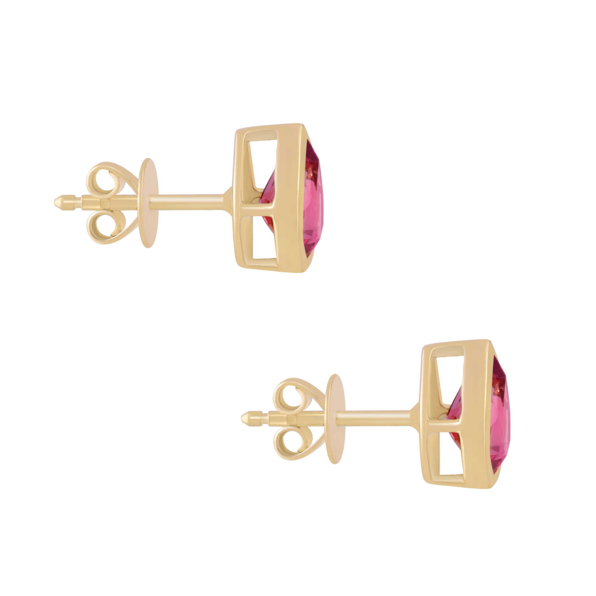 Pear Shape Pink Tourmaline Stud Earrings | Maison Birks